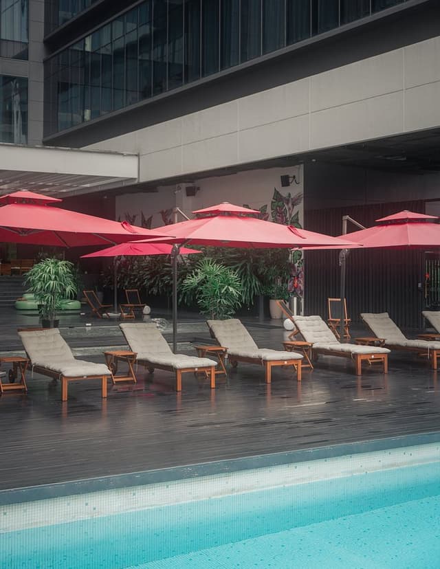 Rooftop pool