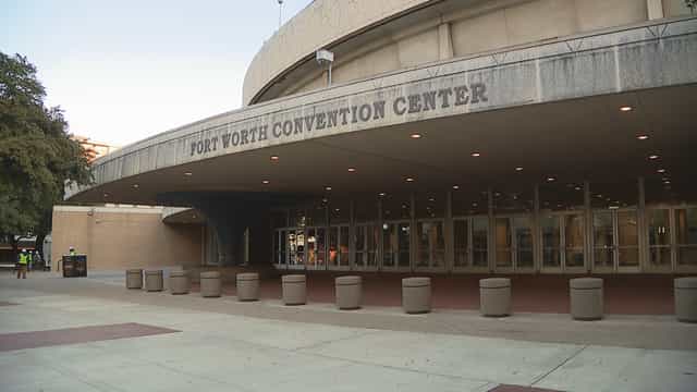 Fort Worth Convention Center exterior drop-off zone for large-scale events and trade shows.