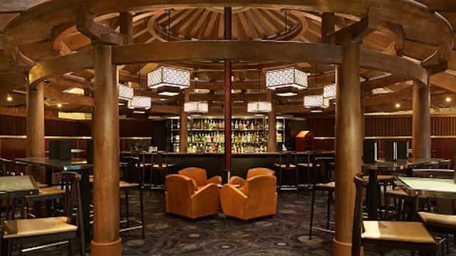 High-end Morton's Steakhouse lounge for VIP cocktail hours and networking receptions.