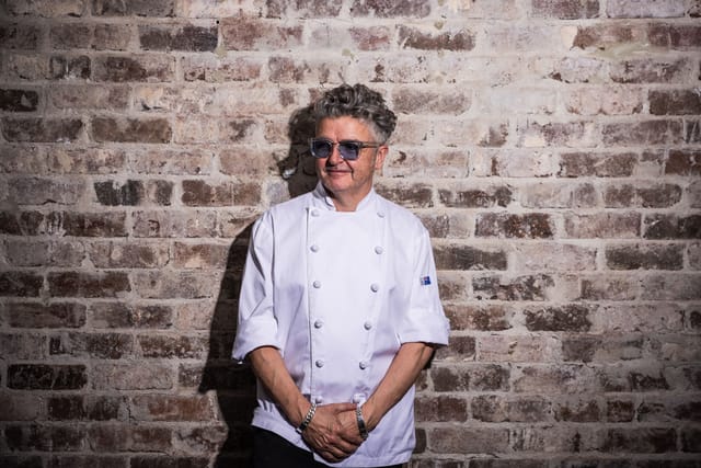 Celebrity chef Sean Connolly at Restaurant in Cygnet for culinary event or food activation.
