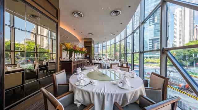 Imperial Treasure private dining room with city views for corporate lunches and executive dinners.