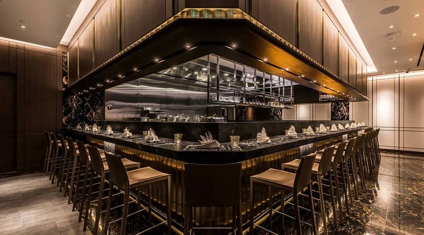 Imperial Treasure Cantonese Cuisine counter seating for VIP corporate dinners and networking events.