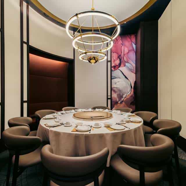 Private dining room at Imperial Treasure for executive board dinners and VIP hospitality events.