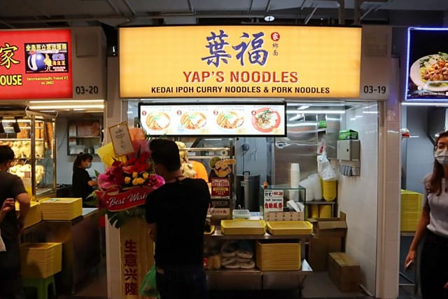 Authentic hawker stall at CapitaSpring for corporate incentive catering and experiential events.