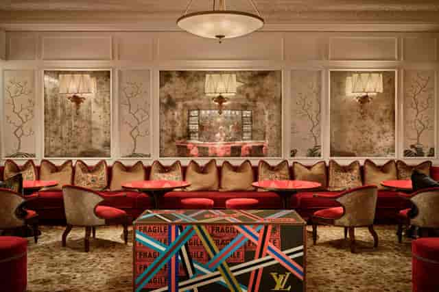 Luxury lounge bar at Maxwell Reserve for VIP receptions and brand activation events.