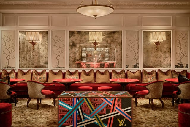 Luxury Maxwell Reserve lounge with banquette seating for VIP hospitality and brand activations.