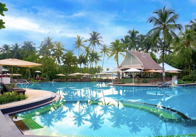Shangri-La Rasa Sentosa resort outdoor venue for corporate retreats and networking events.