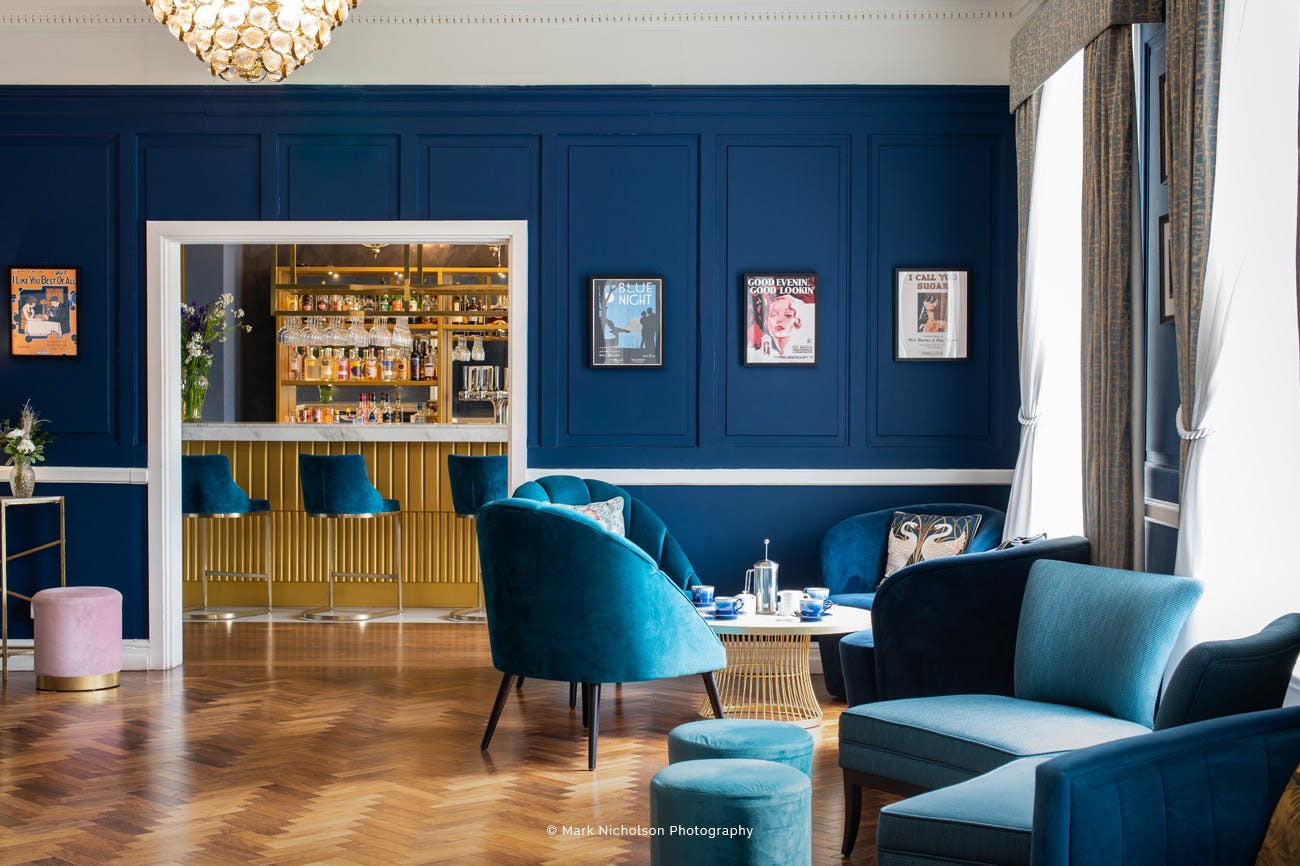 Stylish Peploe Lounge in Chester, ideal for networking events with elegant decor.
