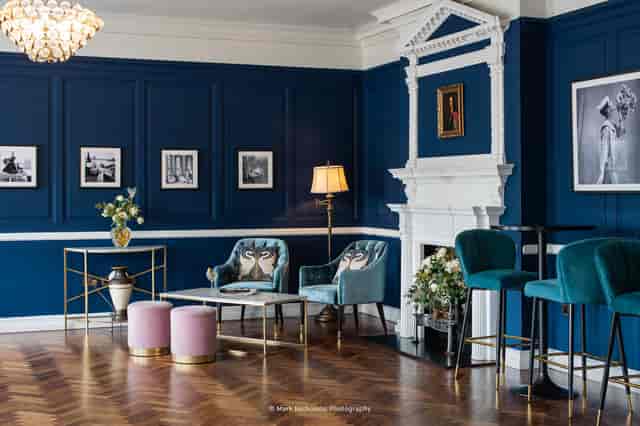 Peploe Lounge and Bar: elegant meeting space with plush seating for networking events.