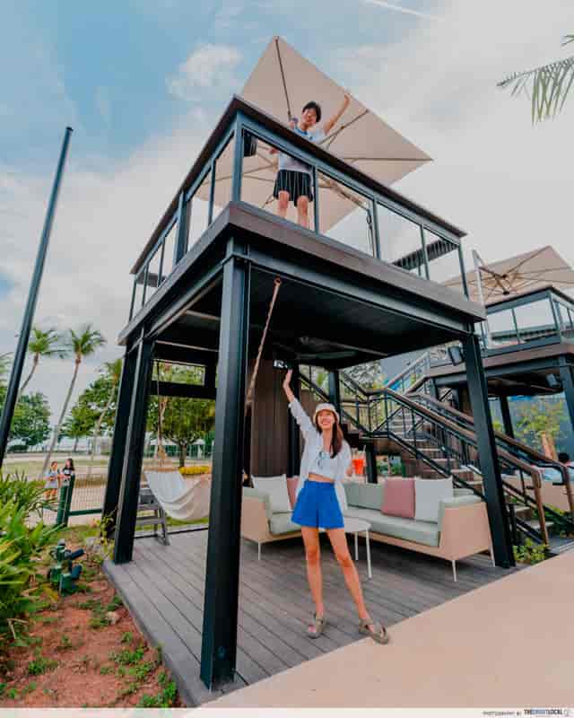 VIP Cabana at NOVA: Multilevel outdoor venue for incentive programs and networking mixers.