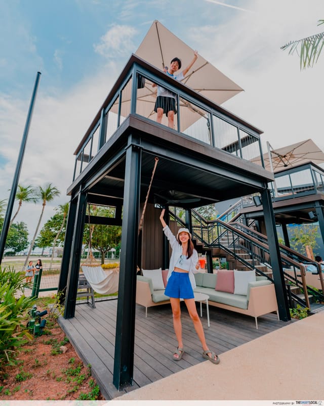 VIP Cabana at NOVA: Multilevel outdoor venue for incentive programs and networking mixers.