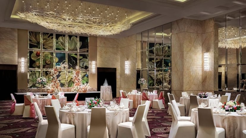 Elegant ballroom at The Westin Singapore, perfect for weddings and corporate events.