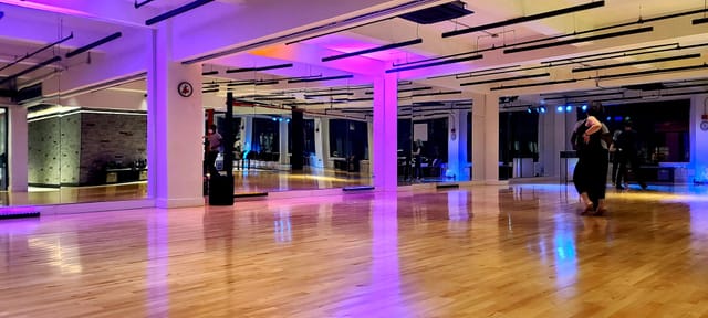 EPA Dance Studio with polished hardwood floors for wellness retreats and dance workshops.