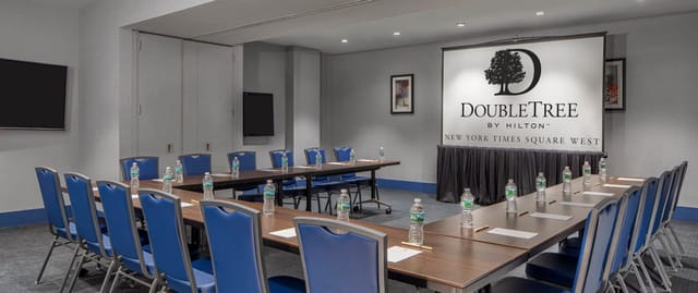 U-shape conference room at DoubleTree New York for professional corporate meetings.