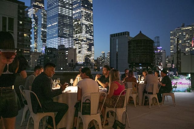 NYC rooftop penthouse reception for intimate corporate networking events.