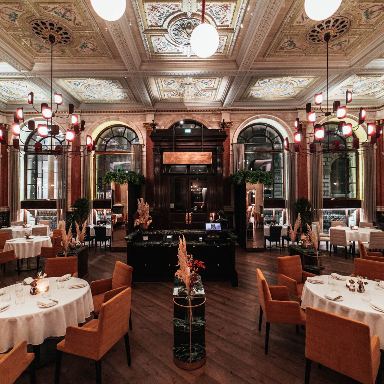 Elegant dining space in Piazza Italiana, perfect for upscale corporate events and celebrations.