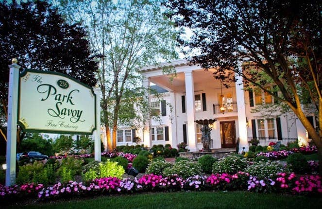 Gardens at The Park Savoy Estate, a classic luxury venue for upscale corporate and social events.