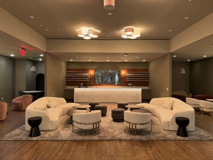 VIP lounge at GH Venues with modular seating, perfect for corporate networking and event hosting.