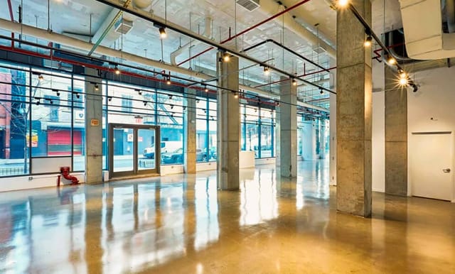 Chelsea Industrial gallery space with concrete floors for pop-up events and experiential marketing.
