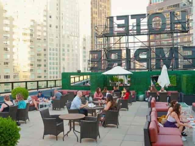 Empire Rooftop venue for networking receptions and cocktail mixers.