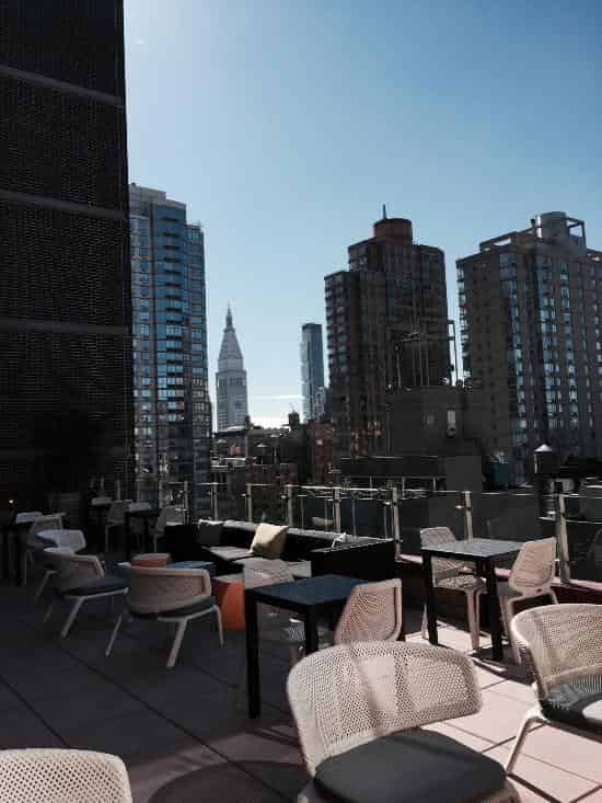 Rooftop lounge