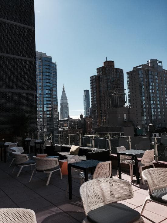 Rooftop lounge