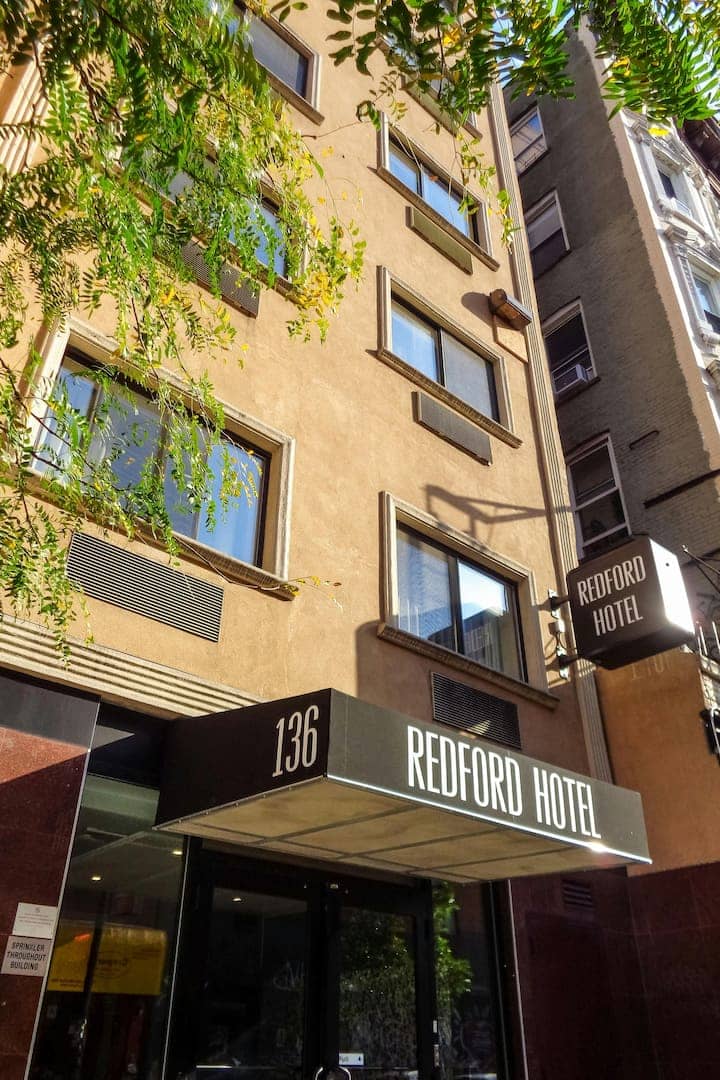 Redford Hotel rooftop terrace, urban boutique venue for corporate meetings and business travel.