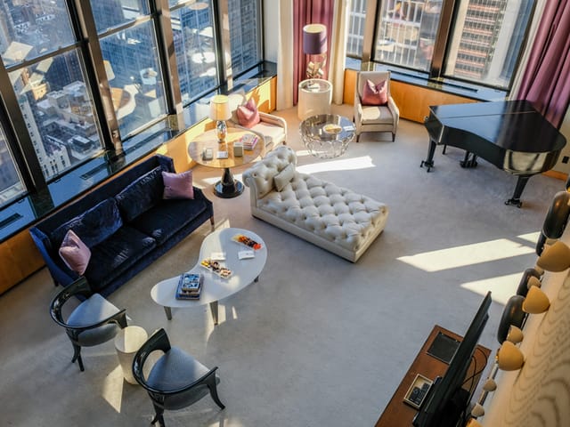 Luxury Royal Suite at Lotte New York Palace for VIP meetings and corporate cocktail receptions.