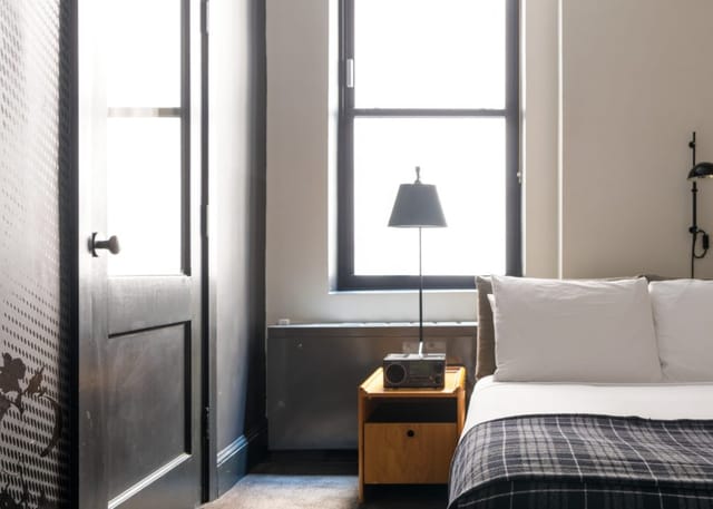 Private Spaces at Ace Hotel New York: compact, modern design for business travel and event lodging.