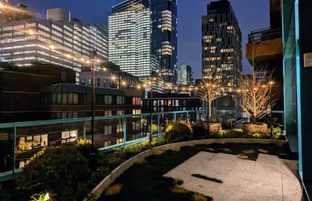 Warren Street Hotel rooftop venue with skyline views for networking and cocktail events.