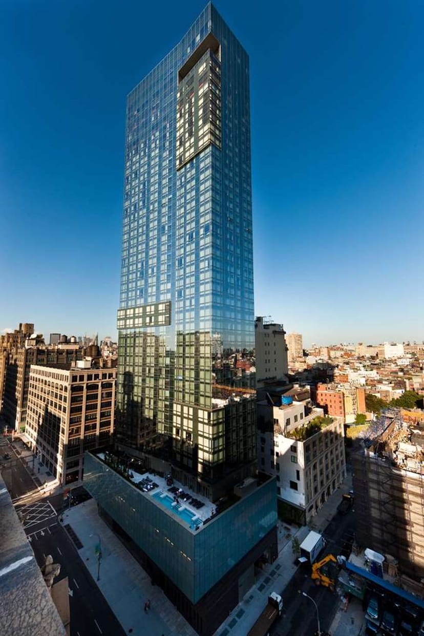 Tribeca Meeting Room at The Dominick Hotel with skyline views for corporate retreats and meetings.