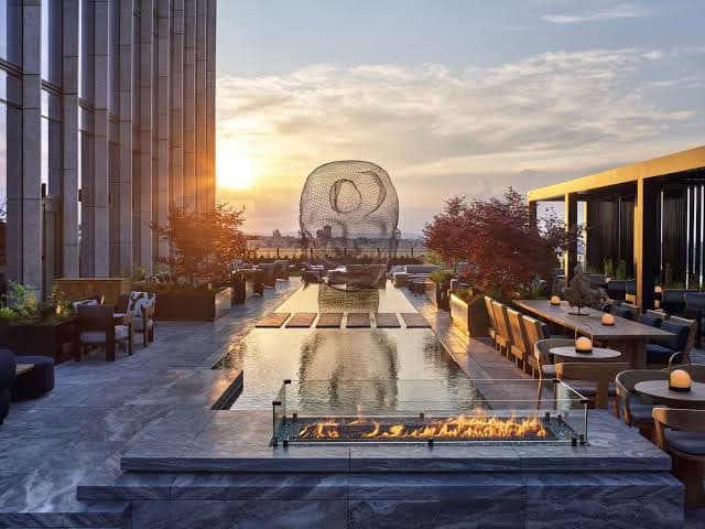 Electric Lemon Outdoor Terrace