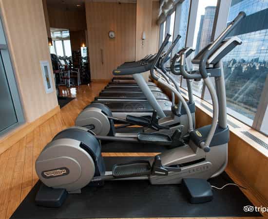 Luxury fitness center at Mandarin Oriental New York for corporate events and incentive travel.