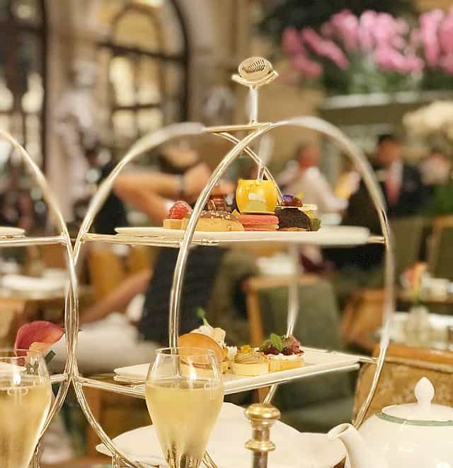 The Palm Court at The Plaza featuring tiered service for upscale corporate networking events.