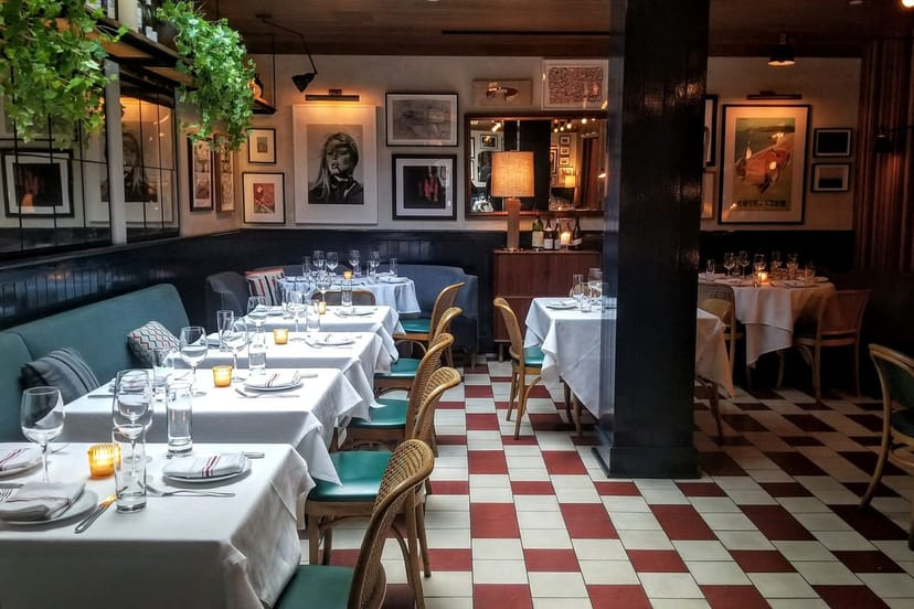 Elegant restaurant dining at SIXTY SoHo, ideal for intimate corporate events and networking.