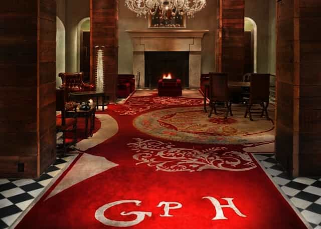 VIP lounge at Gramercy Park Hotel, elegant board meeting venue for private corporate events.