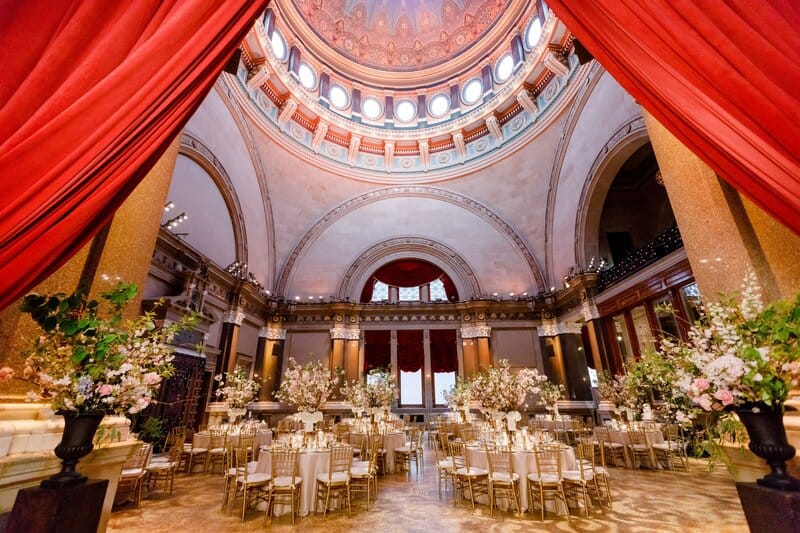 Weylin ballroom venue featuring historic dome, perfect for luxury gala dinner event architecture.