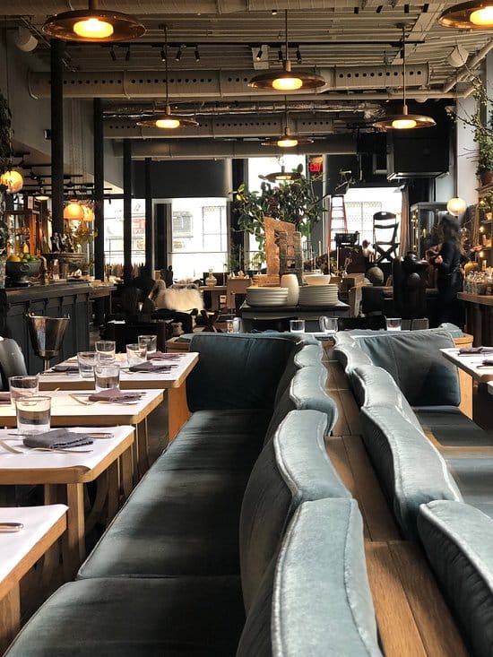 Modern French restaurant interior for intimate networking and boutique food events.