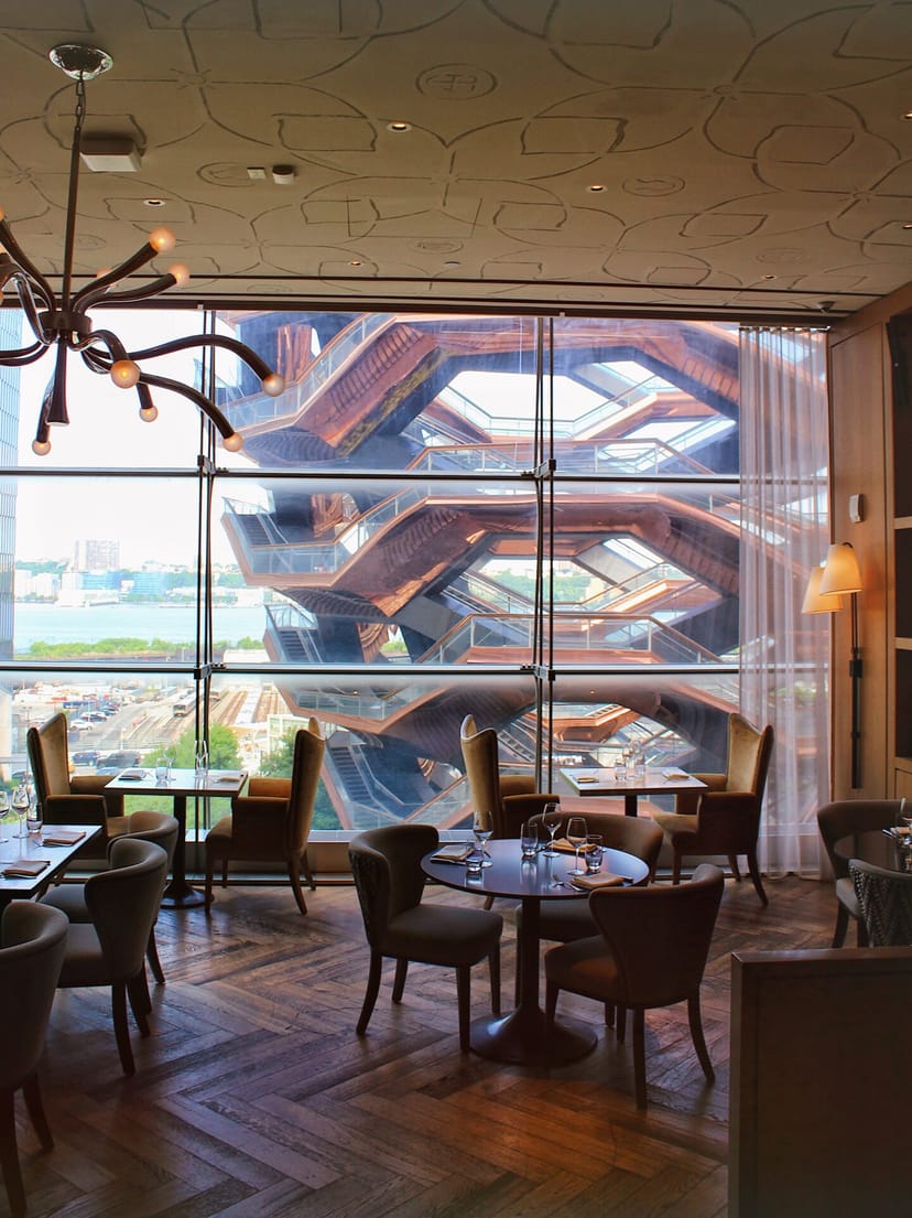 Queensyard restaurant with Hudson Yards view for executive dining and VIP networking events.