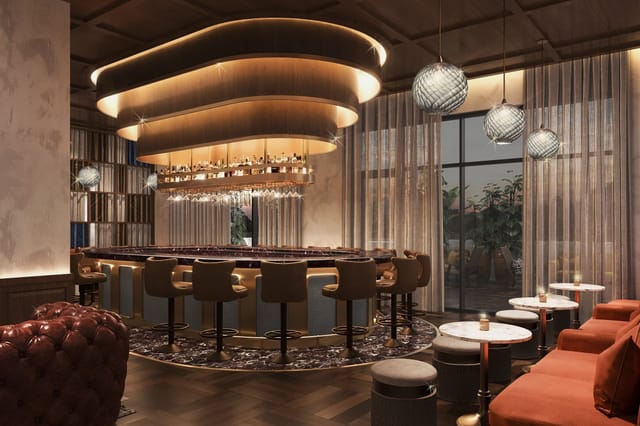 Platinum Bar at Le Malt Imperiale for VIP receptions and networking cocktail events.