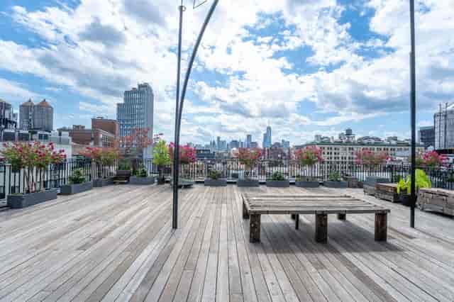 Triangle Loft rooftop venue with skyline views, ideal for networking events and cocktail parties.
