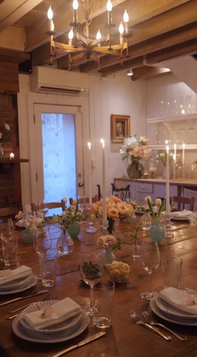 Intimate private dining at Carriage House with floral decor, perfect for boutique events.