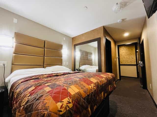 Budget meeting room at LY NY Hotel for group event bookings and corporate conferences.