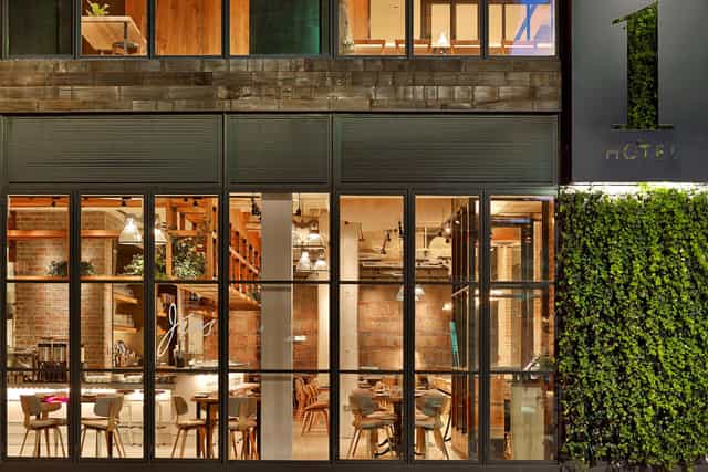 Jams Restaurant: Sustainable biophilic design for upscale corporate networking and receptions.
