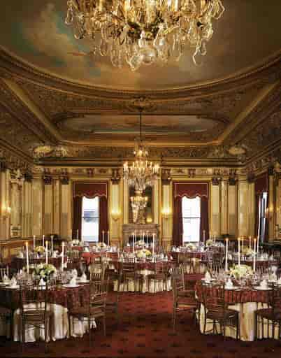 Historic ballroom at Metropolitan Club NYC, ideal for luxury corporate gala or wedding reception.