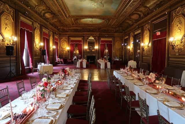 President's Ballroom at Metropolitan Club for formal wedding or corporate gala dinner.