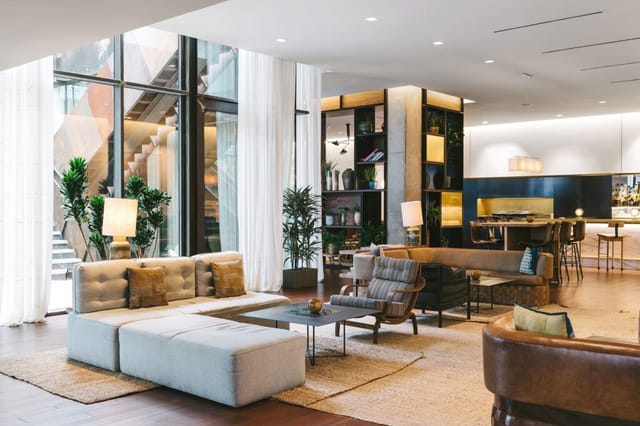 The Studio at South Congress Hotel, a versatile networking space for corporate events and mixers.