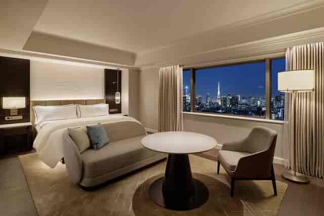 Westin Tokyo luxury meeting room with skyline view for corporate events and professional conferences.