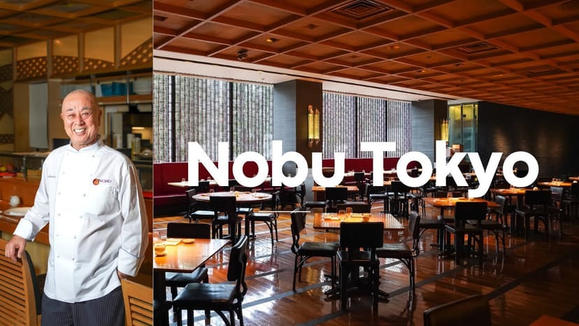 Nobu Tokyo restaurant interior, sophisticated corporate event venue with upscale design.