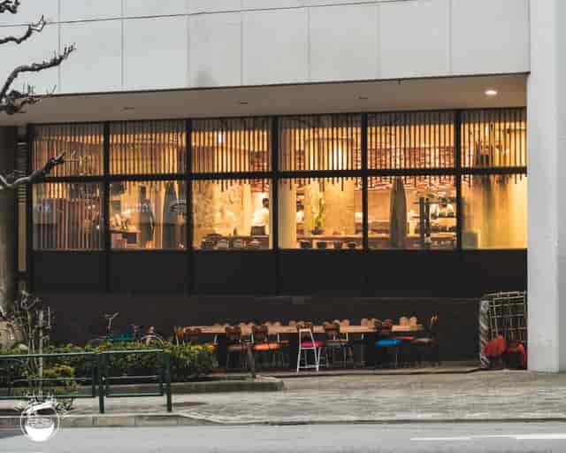 Jimbocho Den outdoor patio for group dining and corporate event reception.